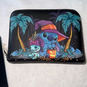 Loungefly Disney Stitch & Scrump Trick Or Treat Mini Zipper Wallet NEW Halloween